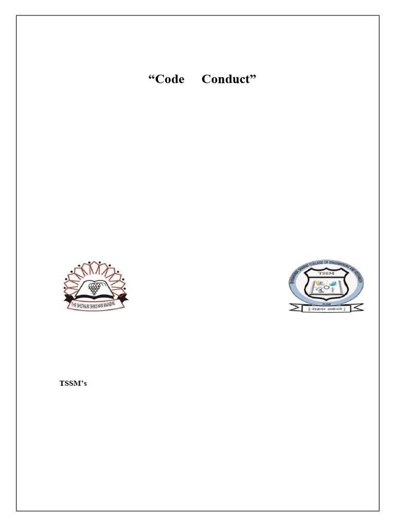 Code of conduct sample report format 1 1 pdf rights social