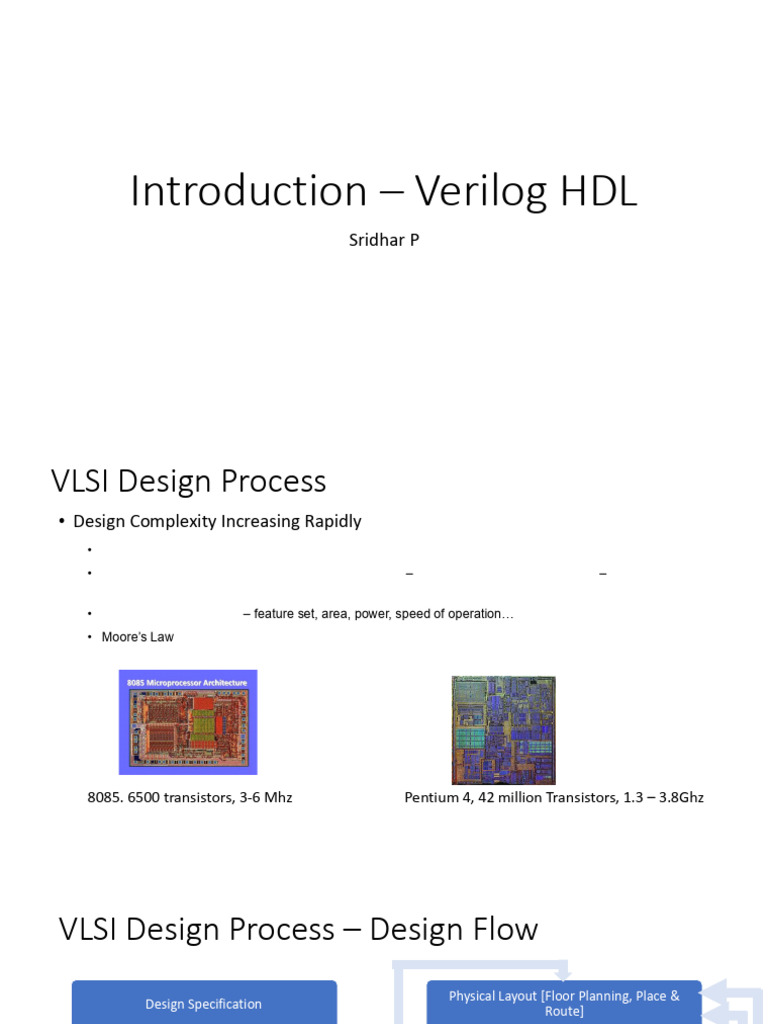 Verilog HDL | PDF | Hardware Description Language | Vhdl