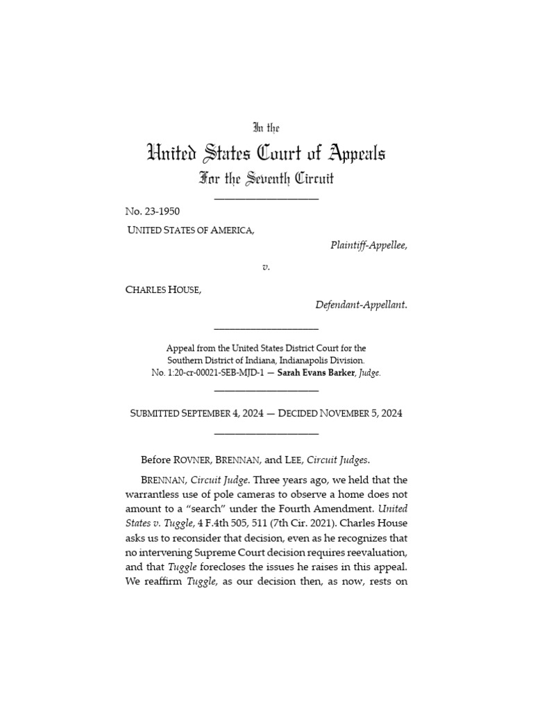 United States v. House | PDF | Fourth Amendment To The United States ...