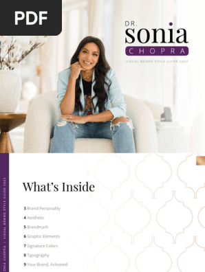 Sonia Chopra _ Visual Brand Style Guide 2023