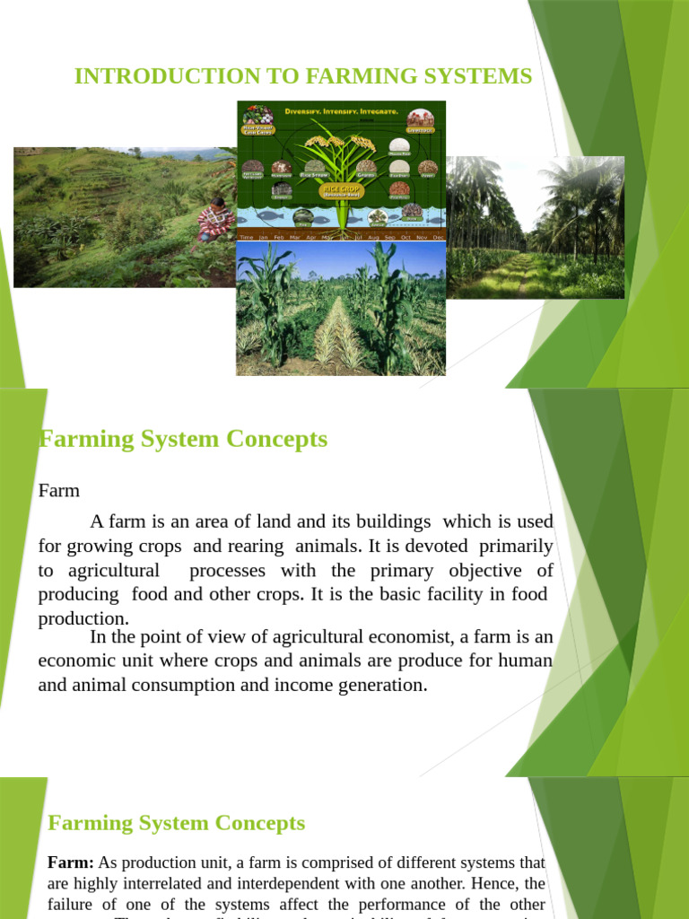 Introduction to Farming Systems Concepts | PDF | Agriculture ...