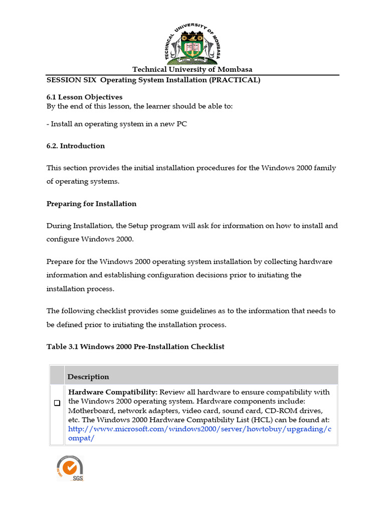 Windows 2000 Installation Guide | PDF | Booting | Floppy Disk
