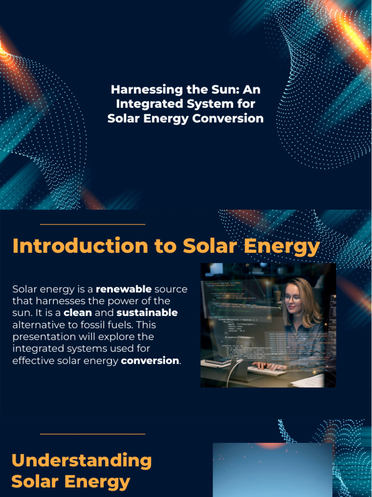 Slidesgo Harnessing The Sun An Integrated System For Solar Energy ...