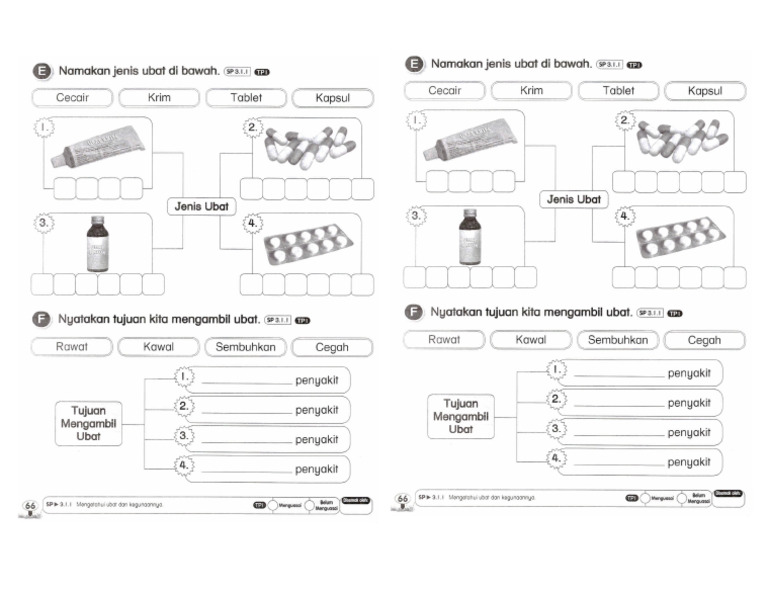 Ubat PK Tahun 1 | PDF