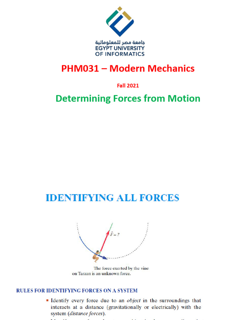 PHM031 - Modern Mechanics - Lecture 6 | PDF