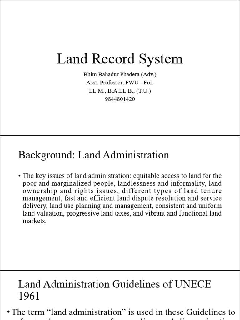 Land Administration Act Regulations