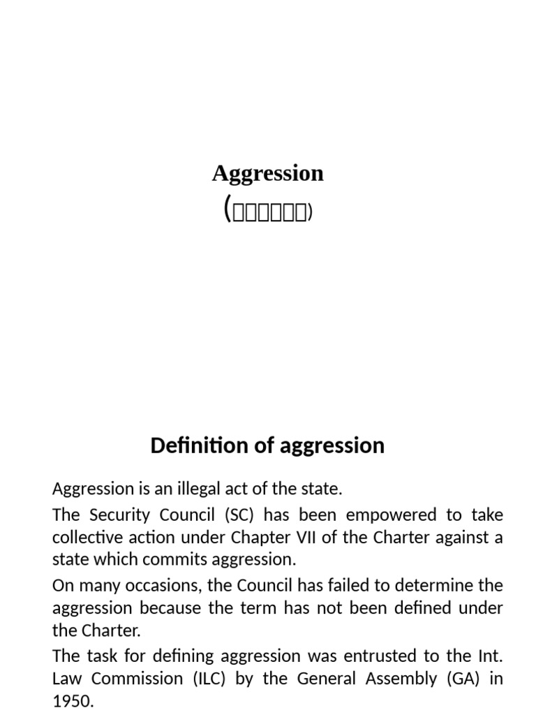 Unit 3 Aggression Pdf National Security International Relations