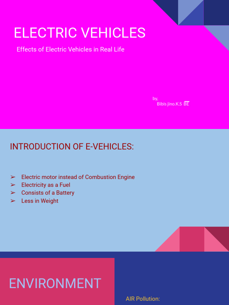 ELECTRIC Vehicles | PDF | Technology & Engineering