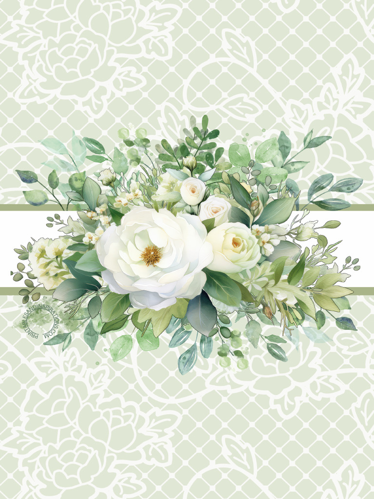 Green Floral Planner Template | PDF