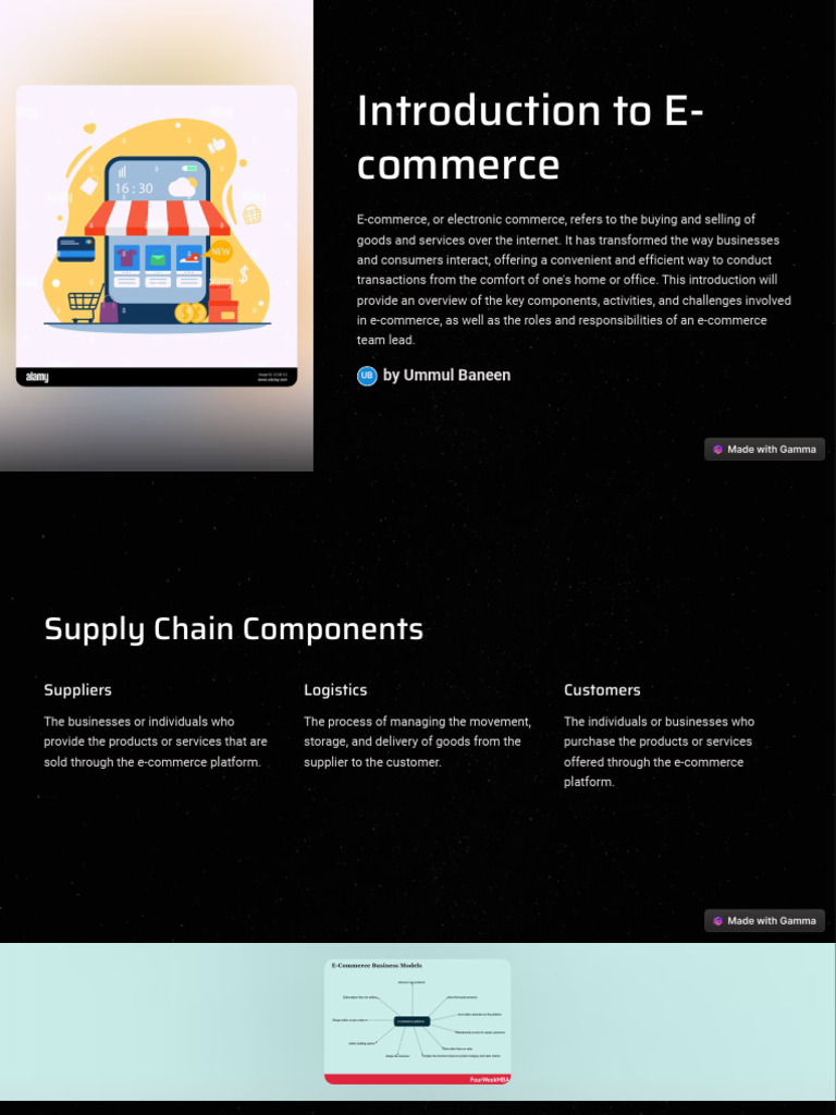 Introduction To E Commerce 2 | PDF | E Commerce | Supply Chain