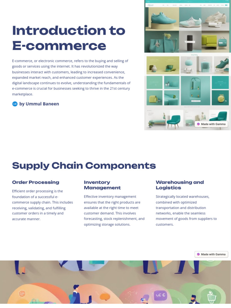 Introduction To E Commerce Pdf E Commerce Supply Chain