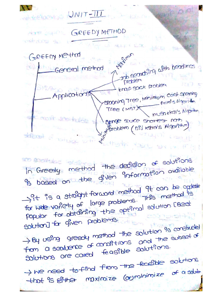 Daa Notes - Unit III | PDF