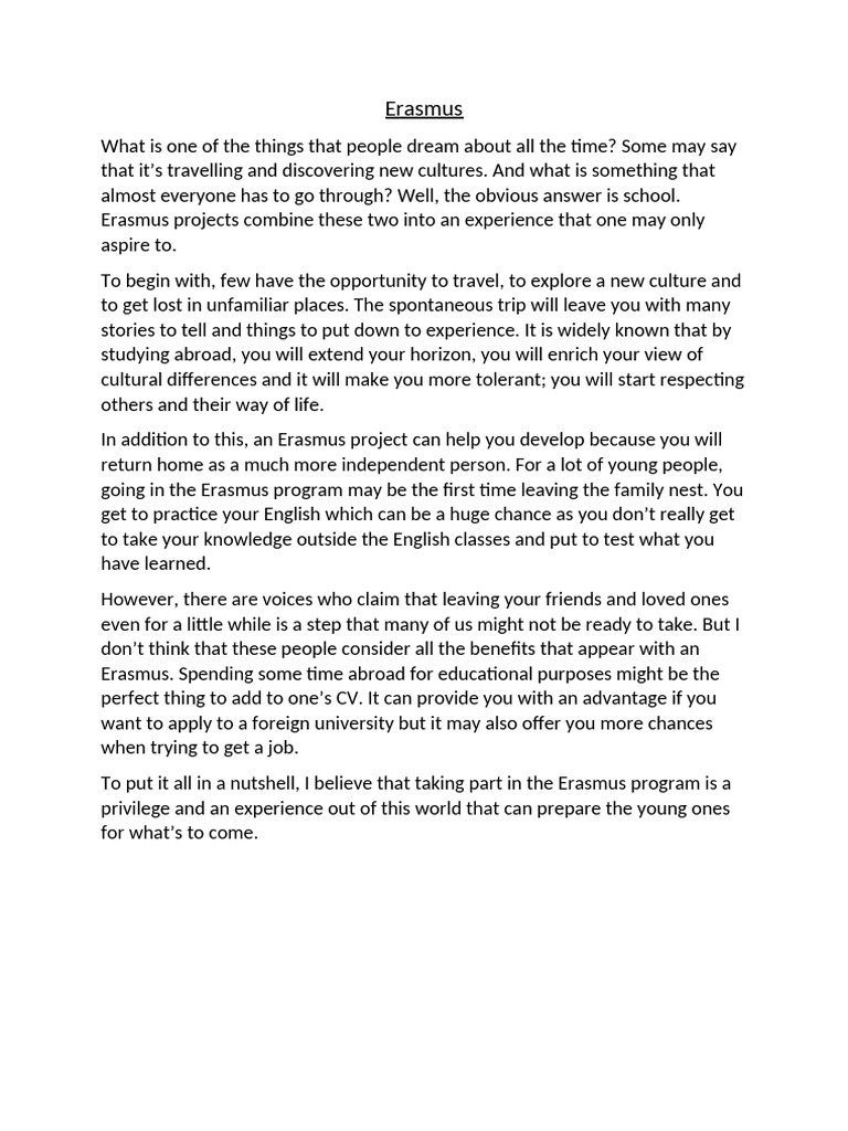 Erasmus Pdf