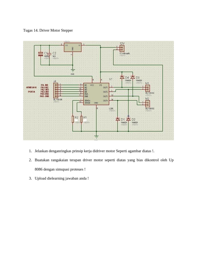 Tugas Modul 14. Pinsip Kerja Driver Motor Sepper | PDF