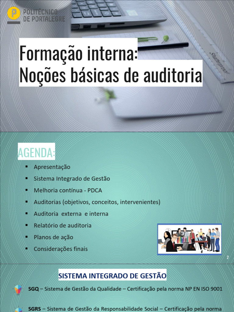 Formação em Auditoria Interna | PDF | Auditoria interna | ISO 9000