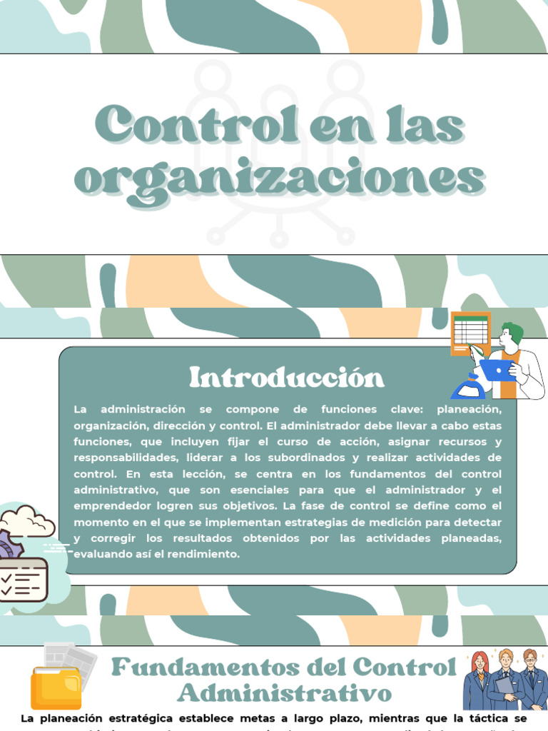 Fundamentos del Control Administrativo | PDF | Planificación | Business