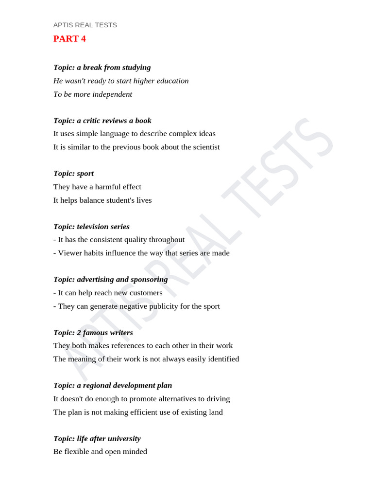 Listening Part 4 Pdf