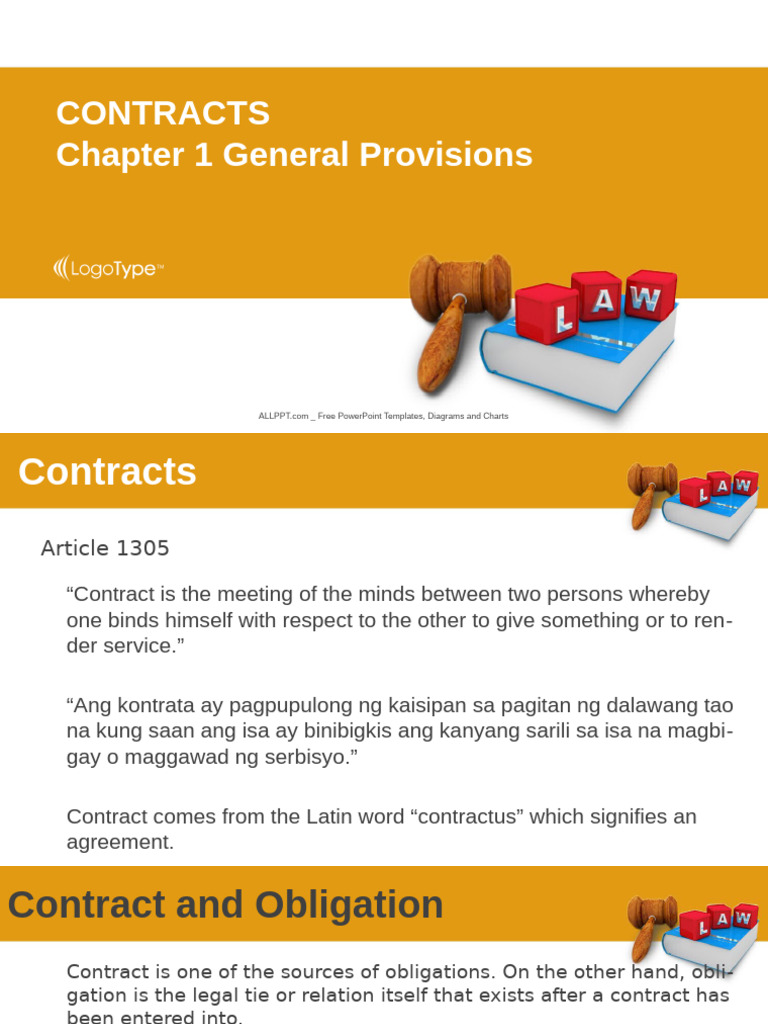 Overview of Articles 1305-1317 on Contracts | PDF | Damages | Loans
