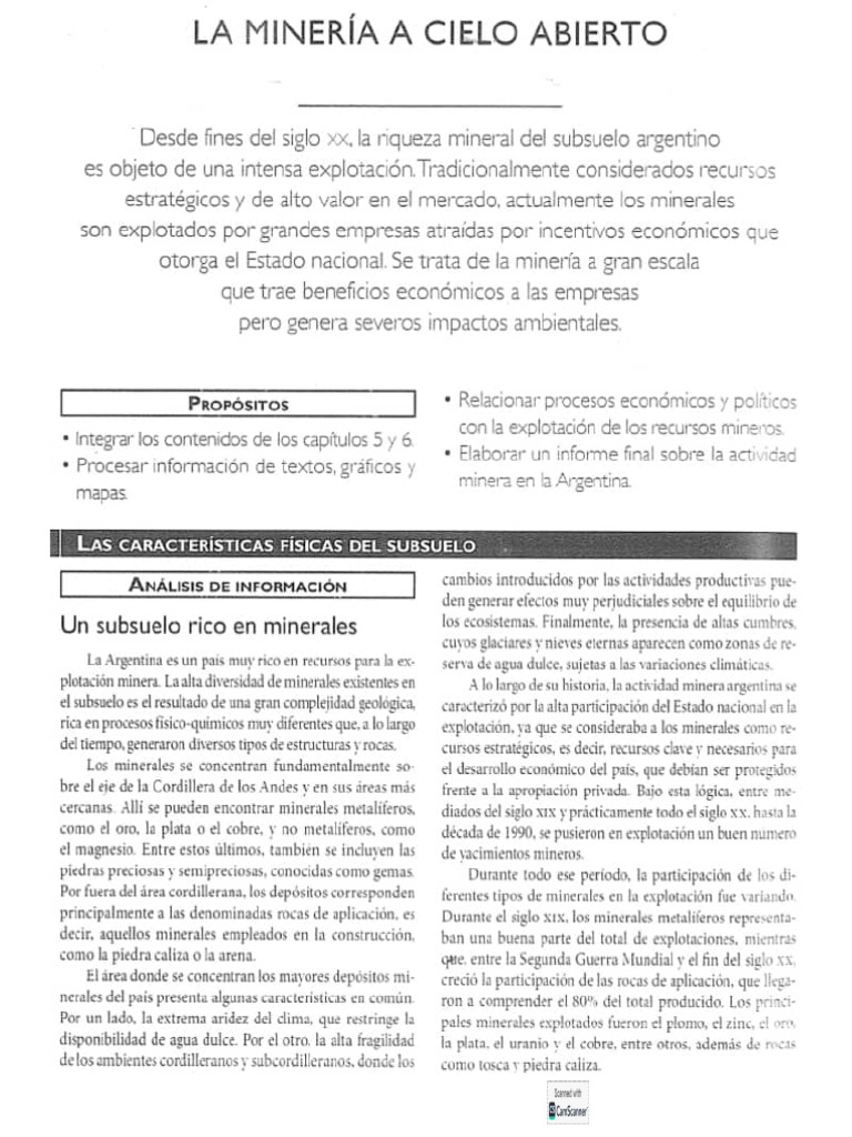 Actividad Minera | PDF