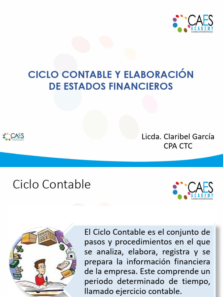 Ciclo Contable y Elaboración de Estados 1ra Parte | PDF | Contabilidad ...