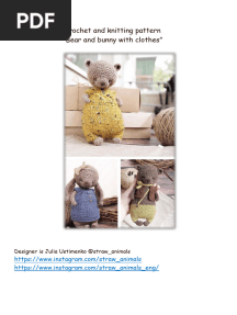 Bear and Bunny With Clothes