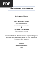 Agar Well Diffusion for Antimicrobial Testing | PDF | Antimicrobial ...