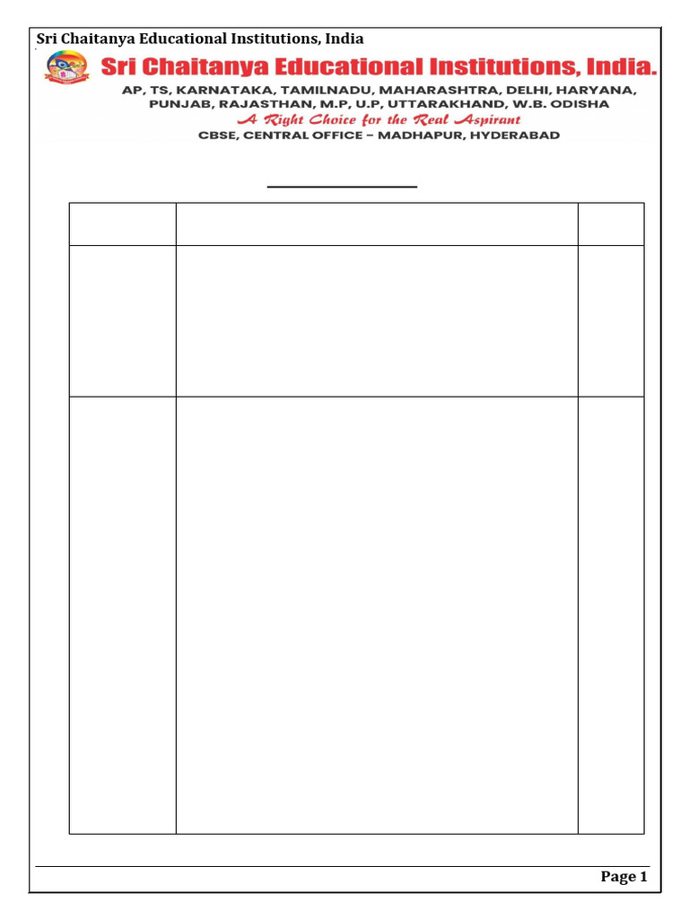 Cbse All SR'S Boad Phase-I - English - Blue Print | PDF | Reading ...