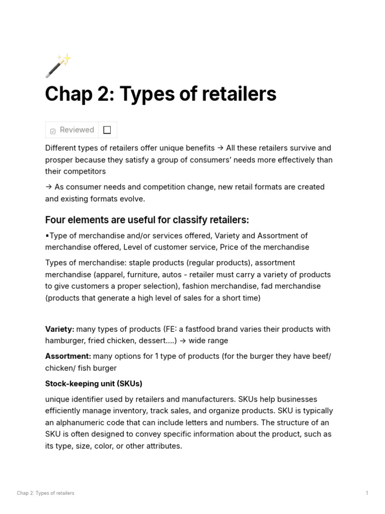 Retail Management: Types of Retailers and 7C Framework of Digital ...