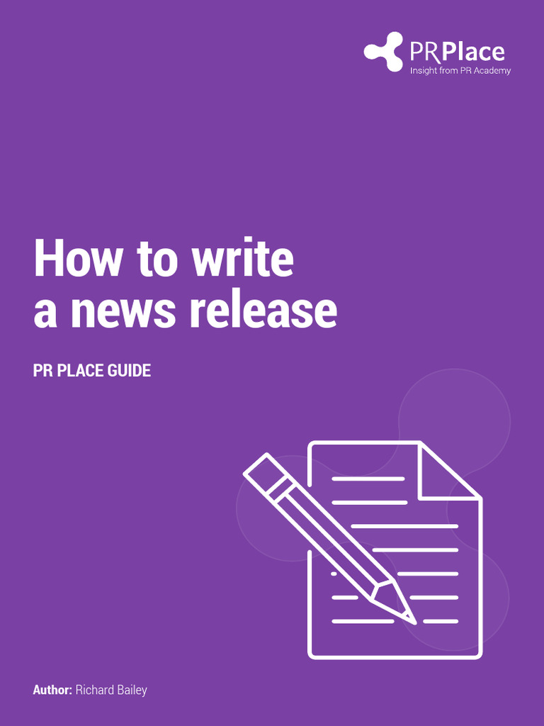 News Release Writing Guide | PDF | News | Press Release