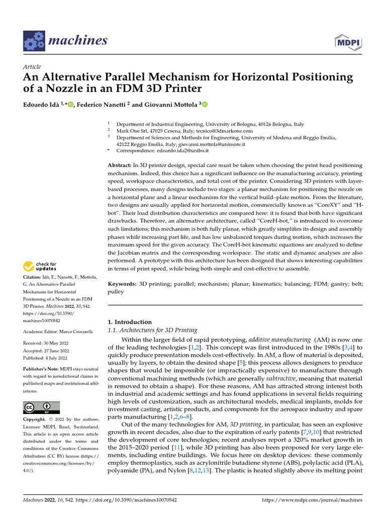 An Alternative Parallel Mechanism For Horizontal P | PDF | Belt ...