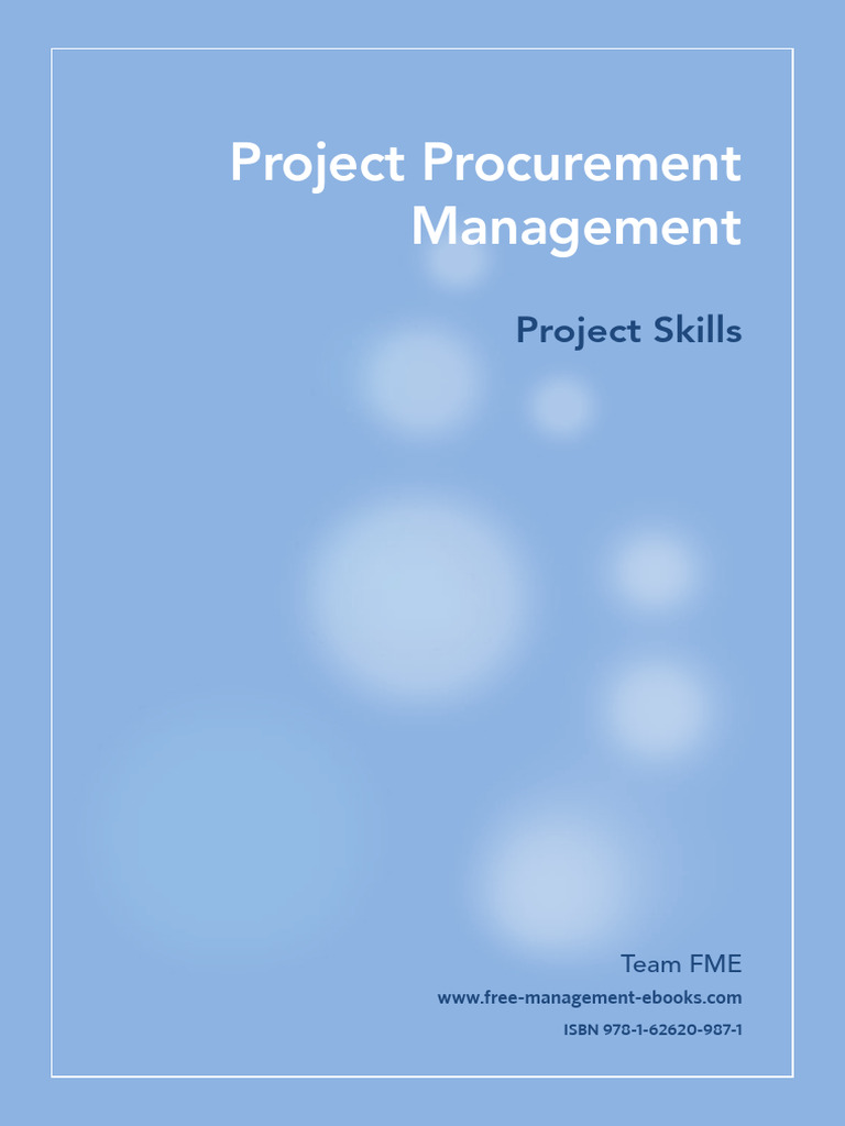 Project Procurement Management Manual | PDF | Procurement | Request For ...