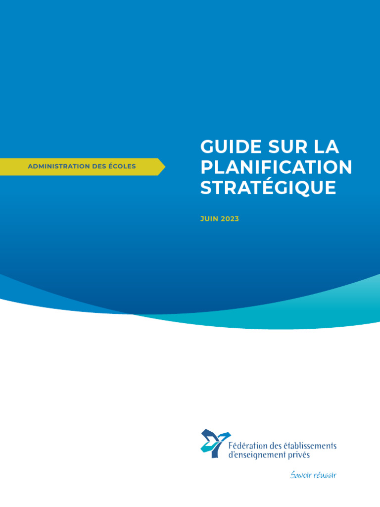 Guide de Planification Stratégique | PDF | Analyse SWOT | Planification