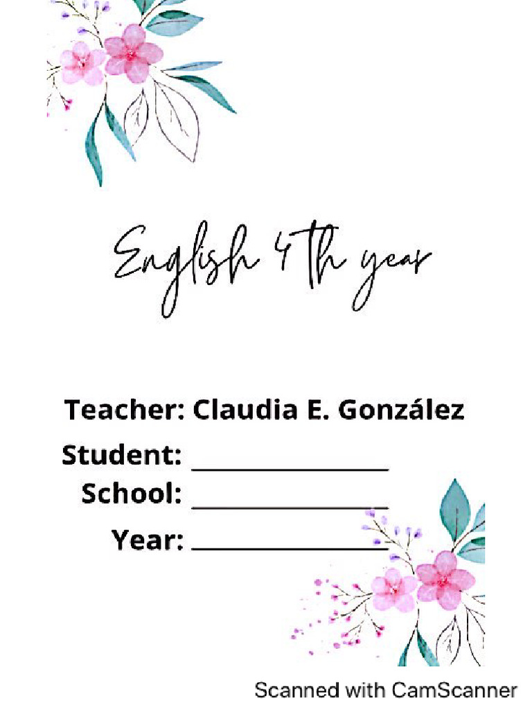 Booklet 4th Year | PDF