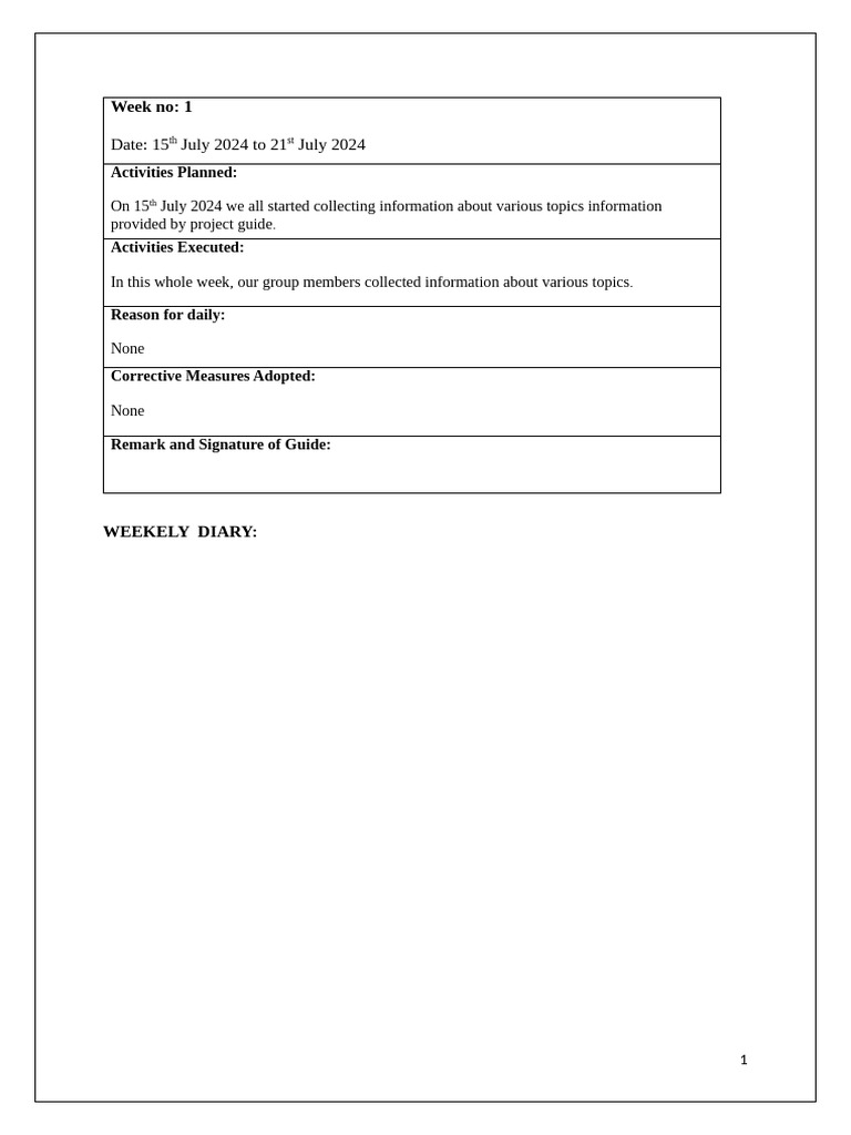 Weekly Report - Ste | PDF | Internet Of Things | Computing