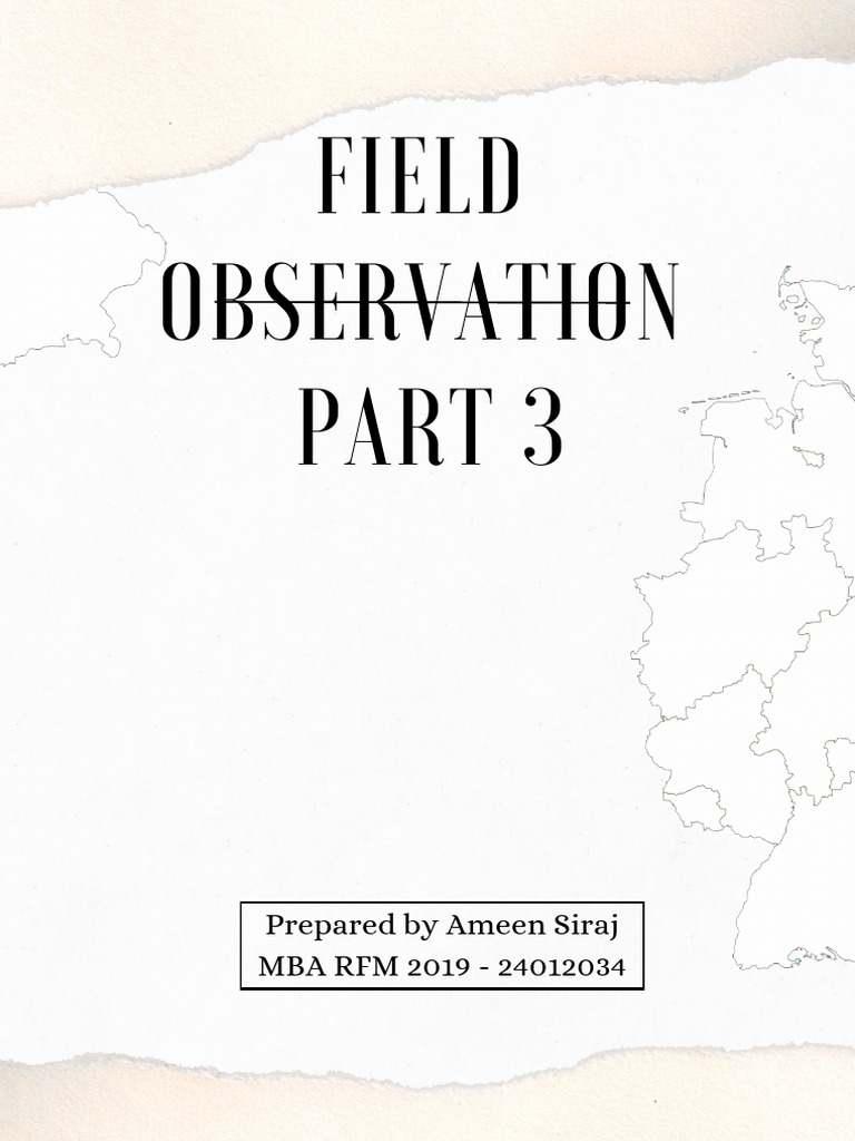 Field Observation 3 | PDF | Supermarket | Retail