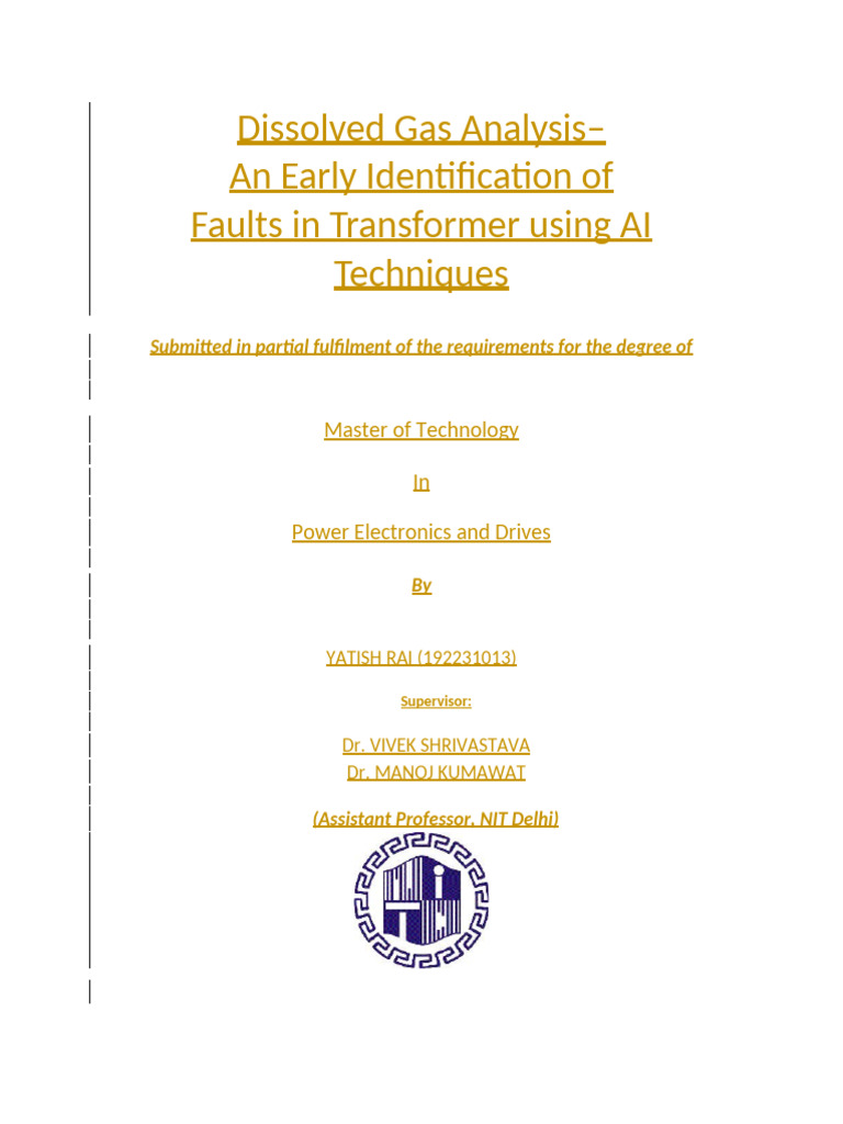 AI-Based Transformer Fault Detection | PDF | Transformer | Electricity