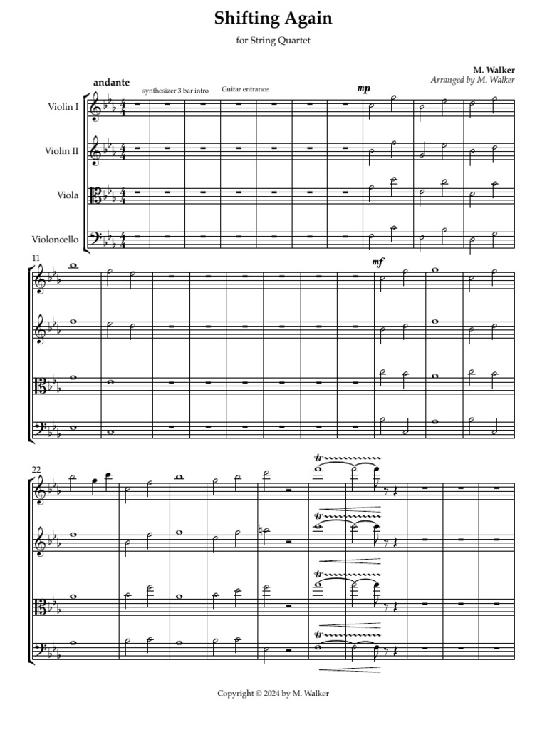 Shifting Again - Score and Parts | PDF