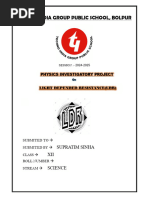 Investigatory Project On LDR | PDF | Natural Philosophy | Applied And ... 