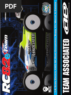 スケール RC8.2e Manual and Catalog 9 15 2011 | PDF | Vehicle Technology