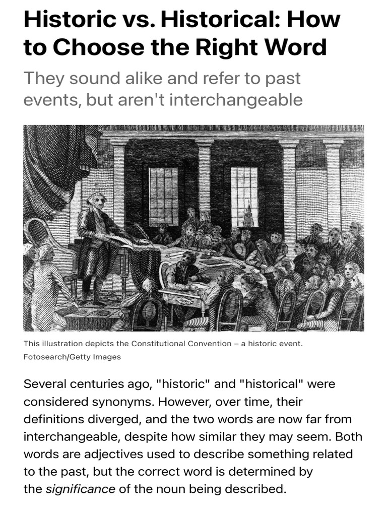 HISTORIC VS HISTORICAL HOW TO CHOOSE THE RIGHT WORD visual data 3