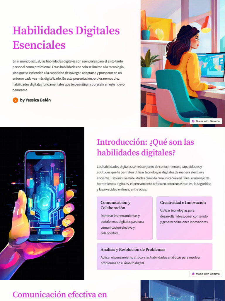 Habilidades Digitales Esenciales | PDF | Comunicación | Videotelefonía