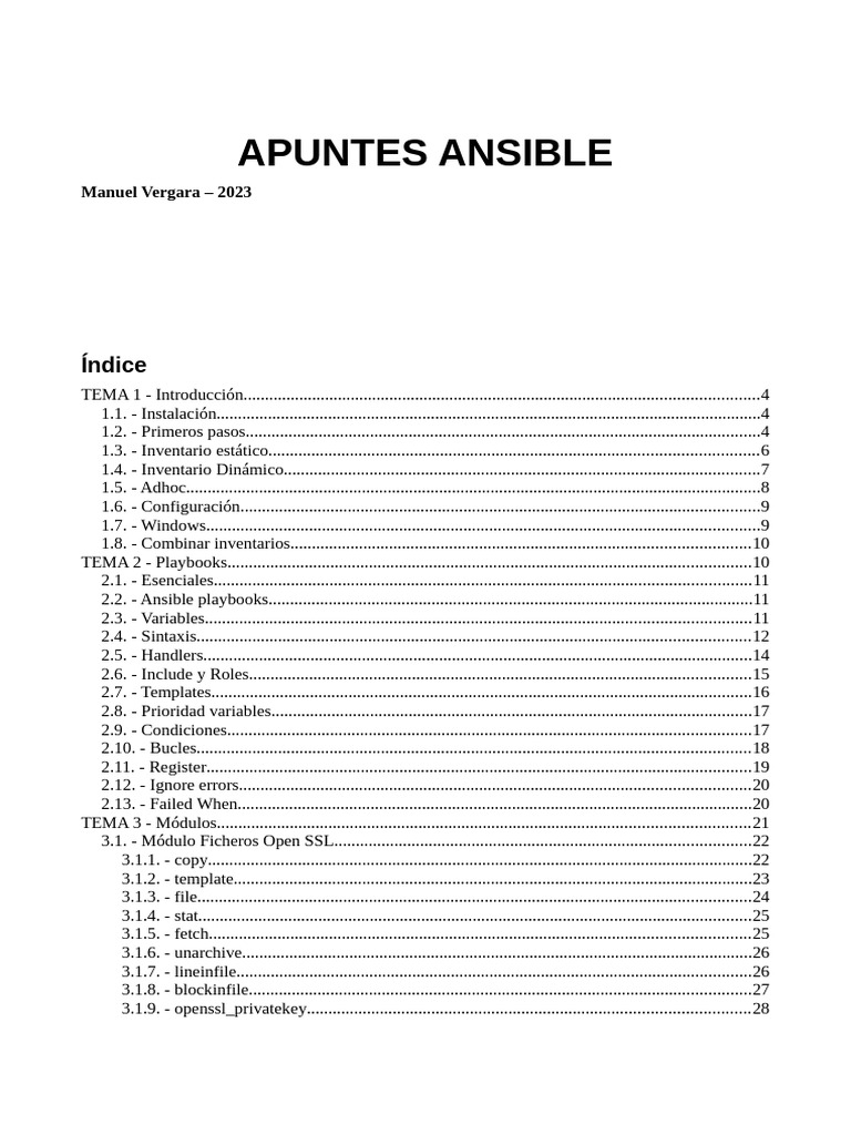 Curso Ansible | PDF | Servidor web | Internet y web