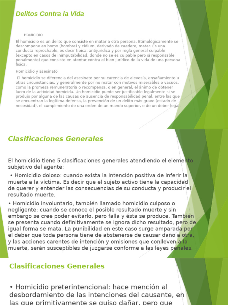Clase Teoria Del Delito | PDF | Homicidio | Castigos