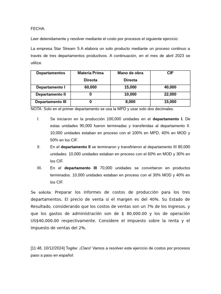 Clase Practica | PDF | Estado de resultados | Contabilidad financiera
