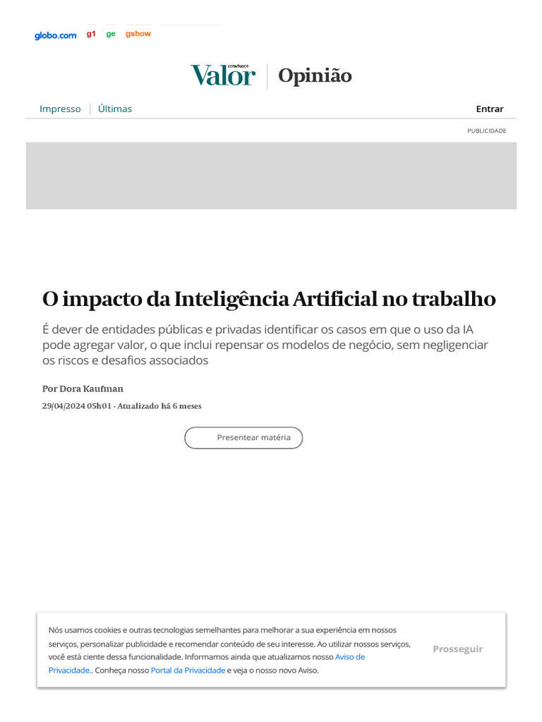 Impacto da IA no Futuro do Trabalho | PDF | Inteligência artificial ...