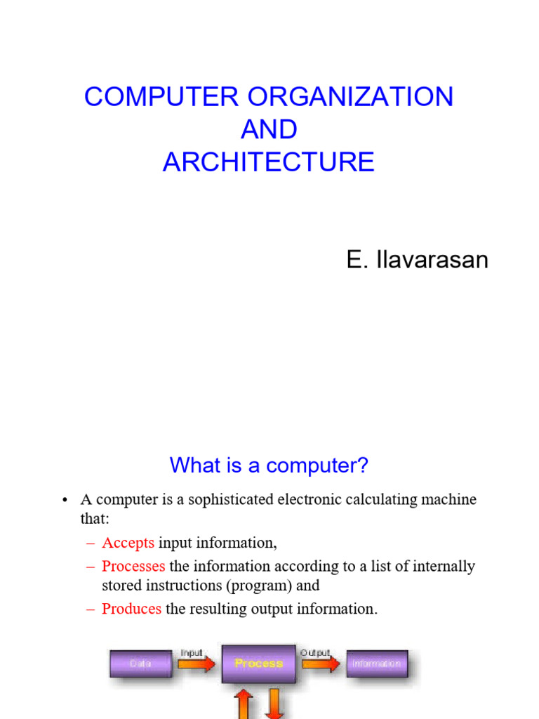 Computer Architecture and Organization Guide | PDF | Central Processing ...