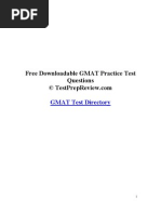 GMAT Practice Test | PDF | Graduate Management Admission Test | Nature
