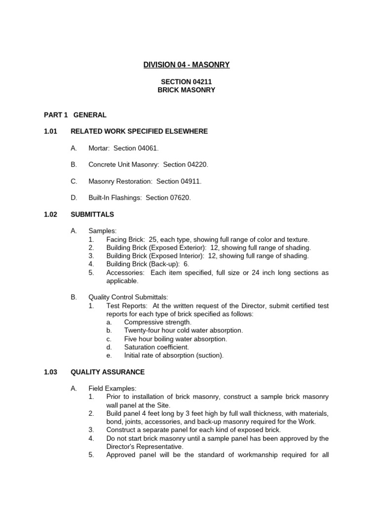 Brick Masonry Pdf Masonry Brick