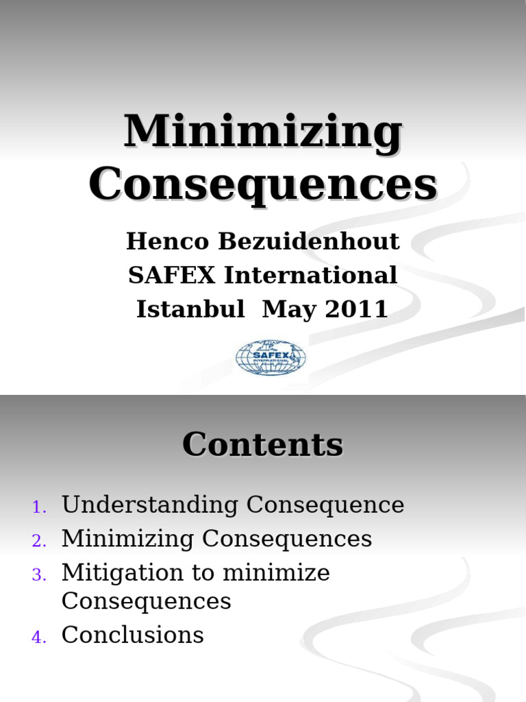Strategies for Minimizing Consequences | PDF | Firefighting | Hazards