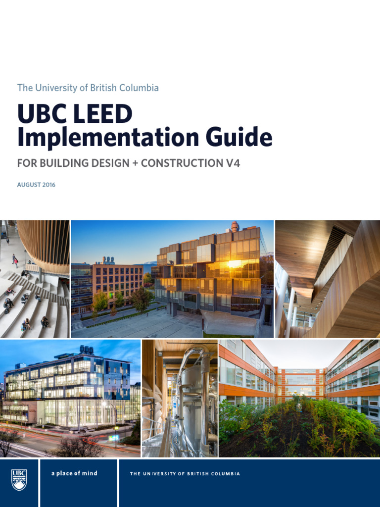 UBC LEED v4 Implementation Guide | PDF | Green Building | Efficient ...